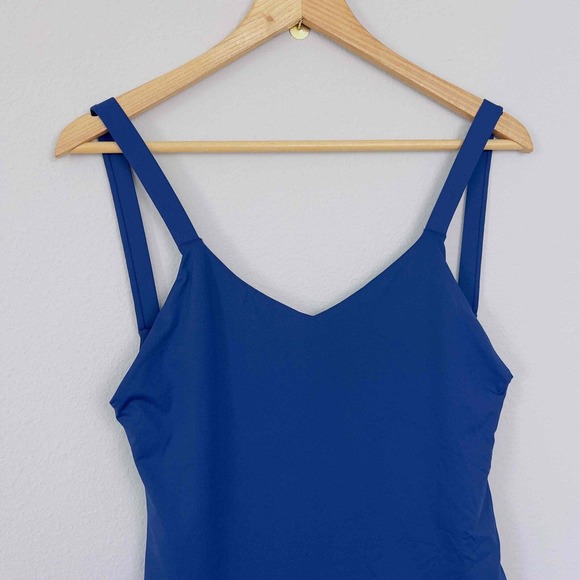 Vitamin A Size 12 D Leah Ink Ecolux Swimsuit One-Piece Full Coverage Blue NWT - Picture 3 of 8